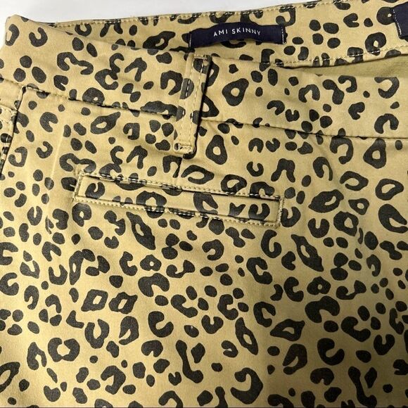 NYDJ Ami Skinny Jeans Tan Black Leopard Print Pockets Zip Button Closure 18 - Picture 14 of 16